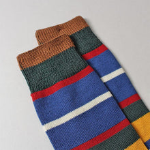Load image into Gallery viewer, Anonymous Ism Multi Stripes Crew Socks